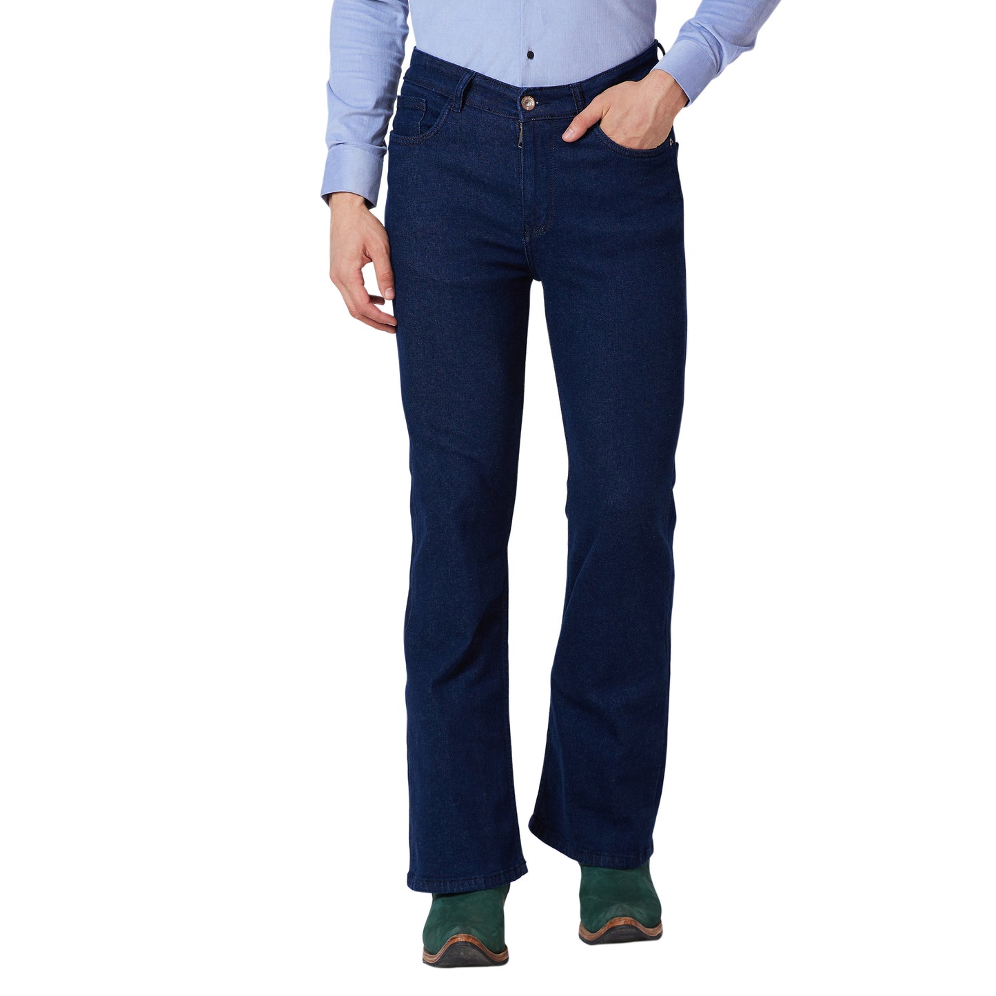Bootcut Denim Jeans For Men Stretchable