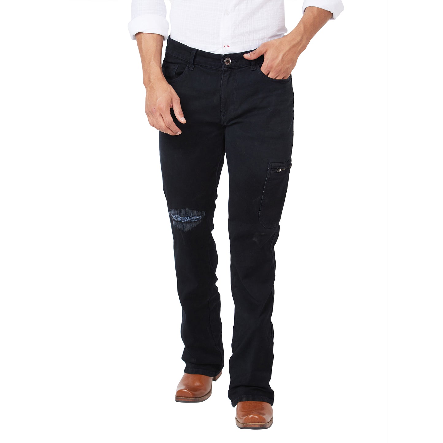 Men's Casual Denim Regular Fit Stretch Jeans