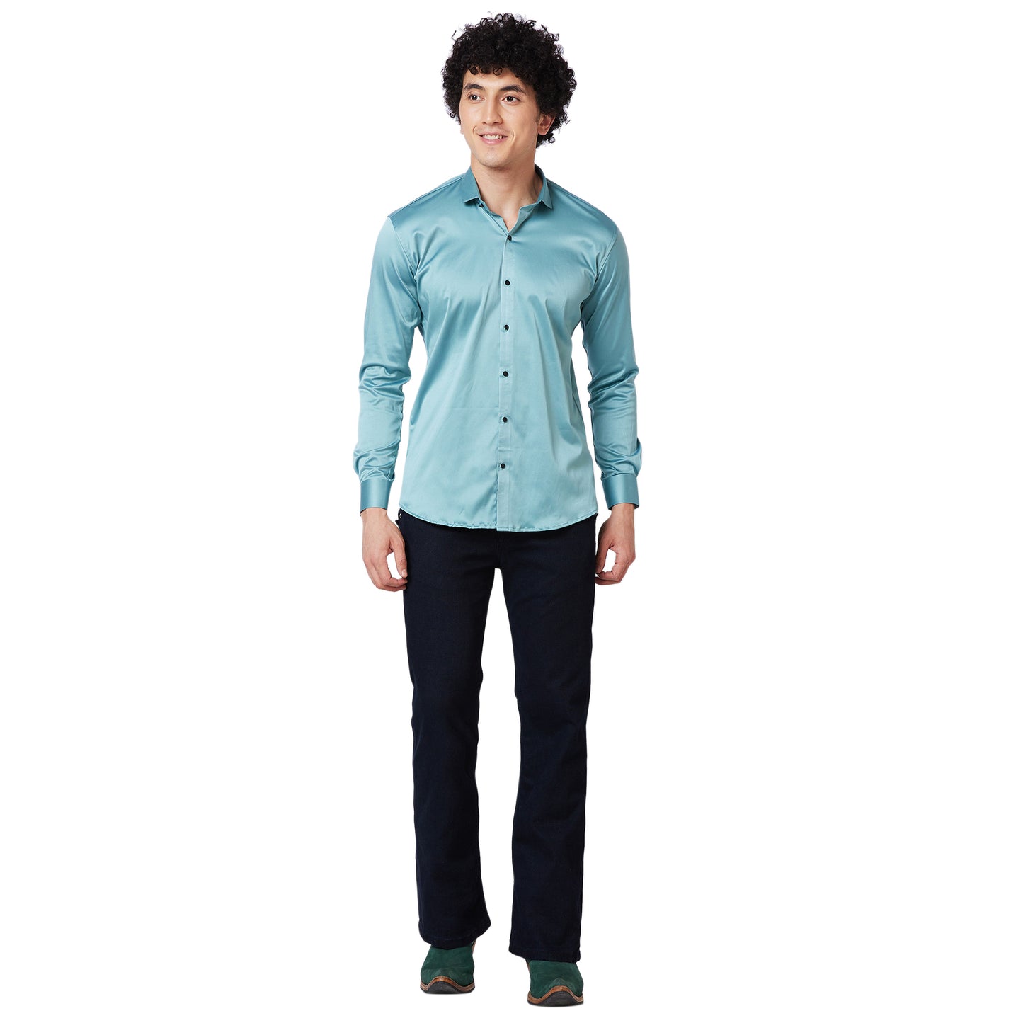 Bootcut Denim Jeans With Tangled Back Pocket