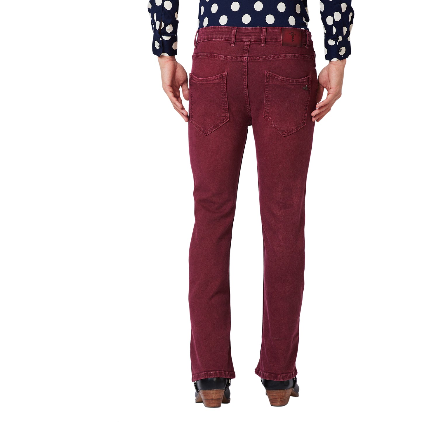 Solid Slim Fit Bootcut Denim Jeans