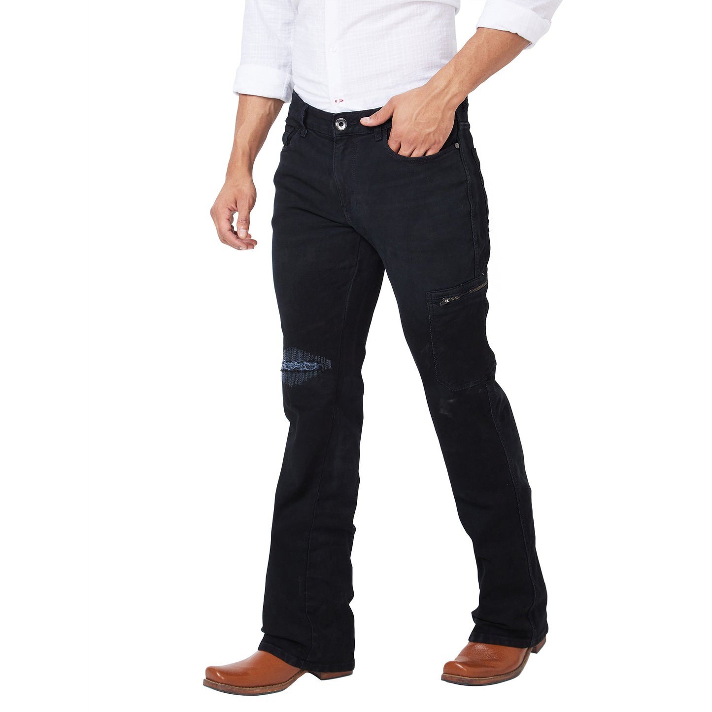 Men's Casual Denim Regular Fit Stretch Jeans