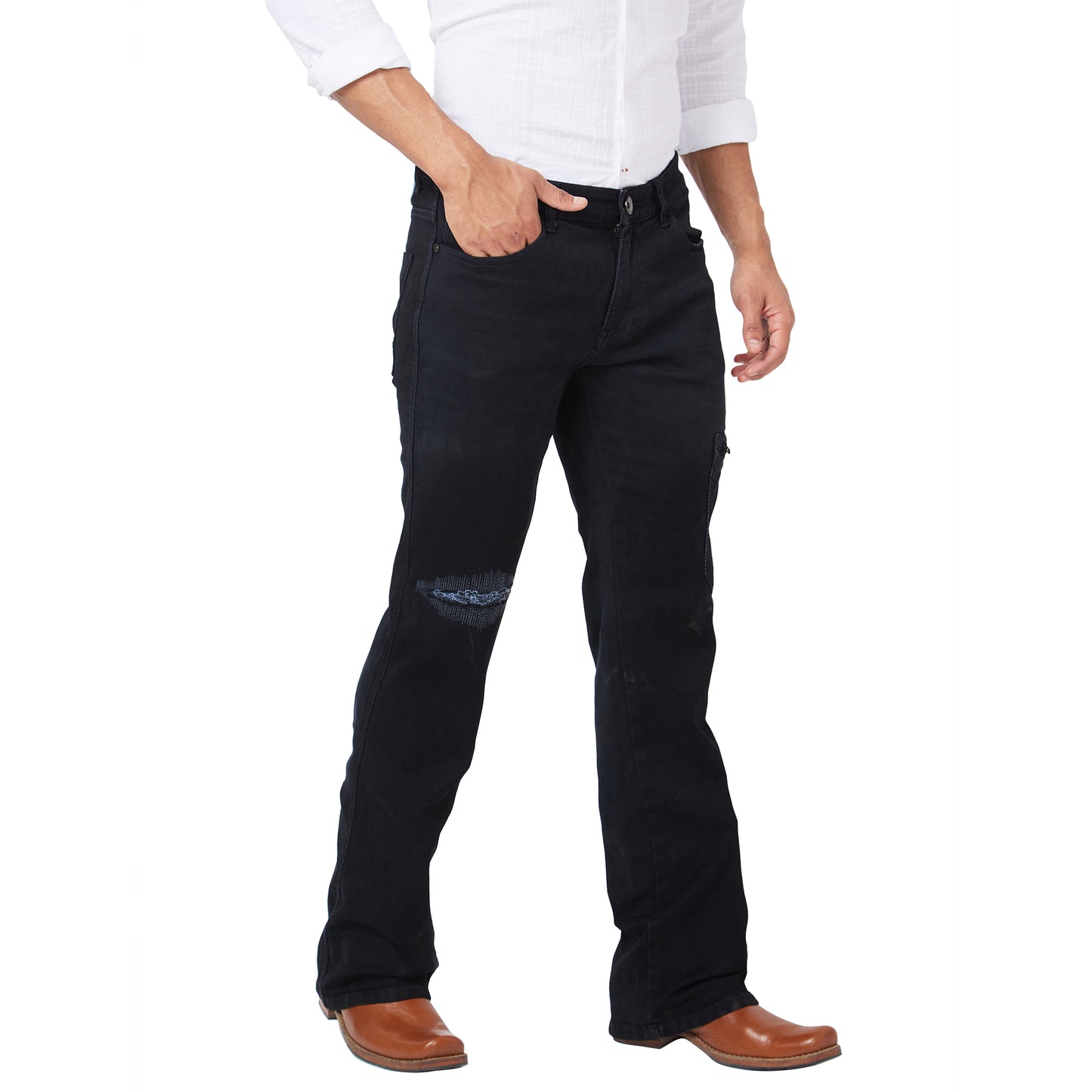 Men's Casual Denim Regular Fit Stretch Jeans