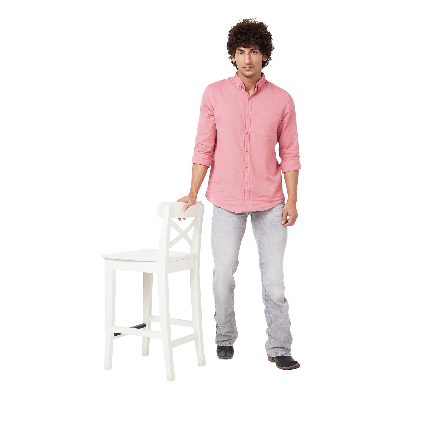 Men's Casual Slim Fit Denim Stretchable Boot-cut Jeans