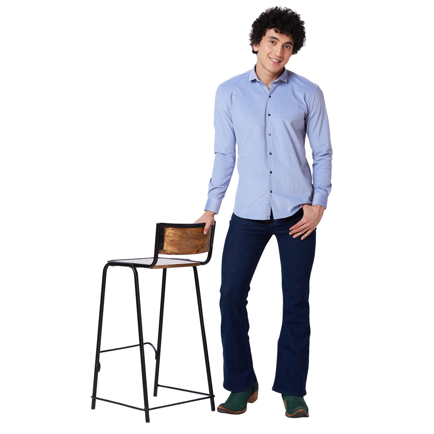 Bootcut Denim Jeans For Men Stretchable