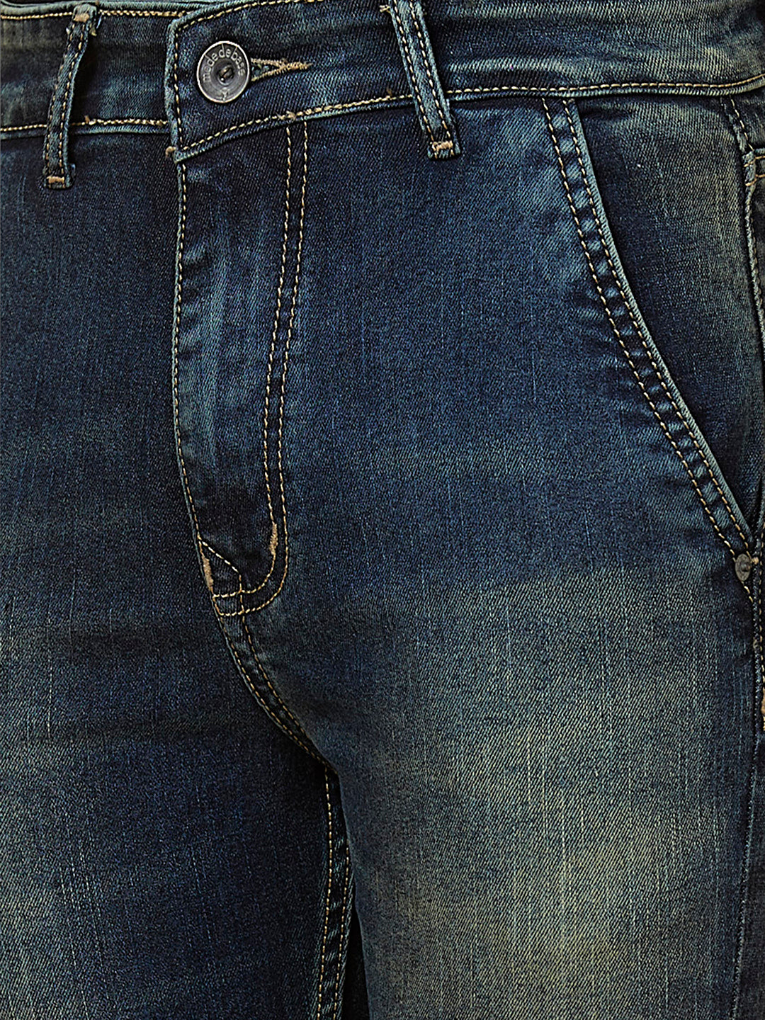 Tint Blue Crossfire Bootcut Denim with Cross Front Pocket