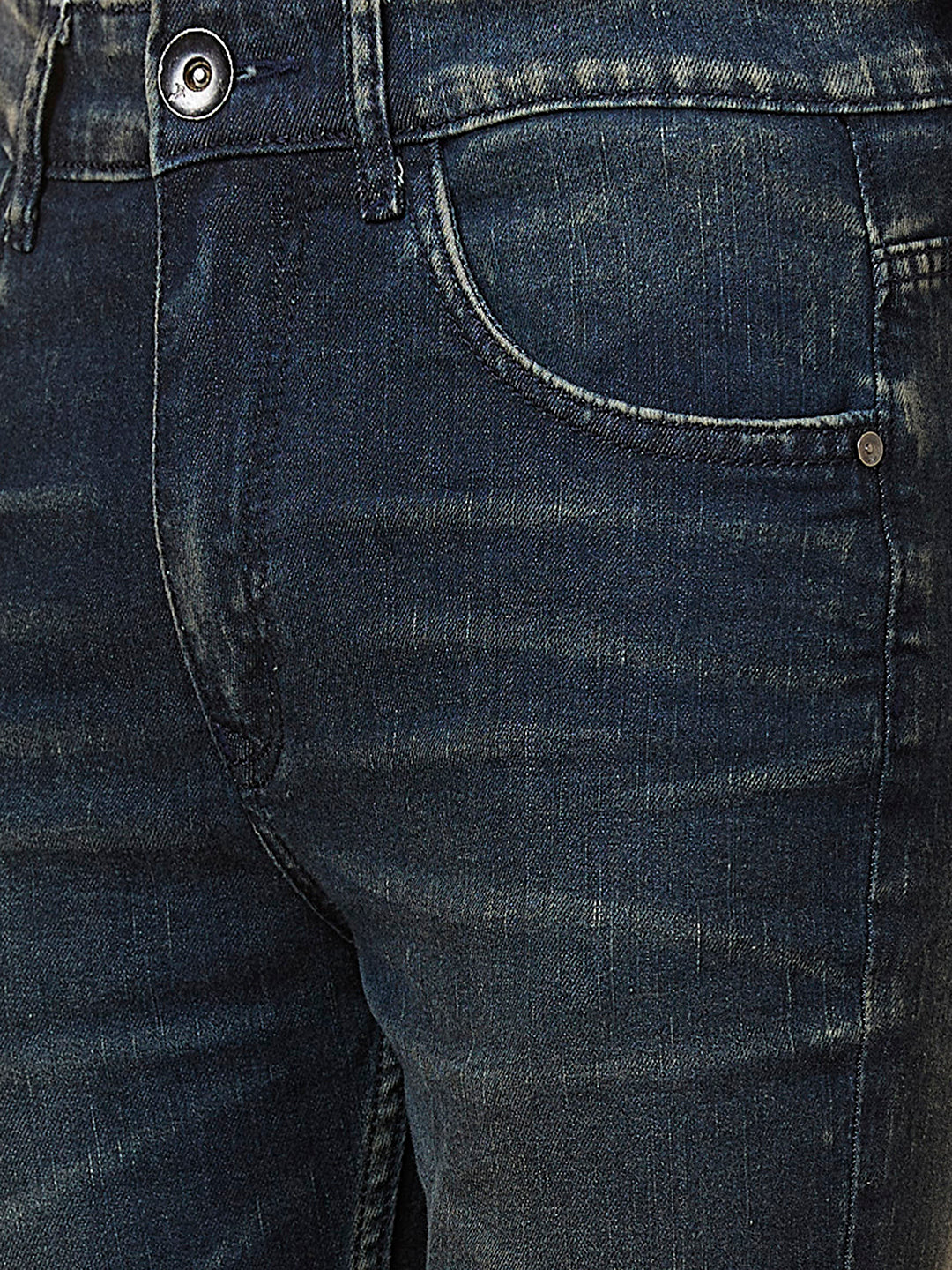 Indigo Blue Boot-cut Jeans and Vintage Tint