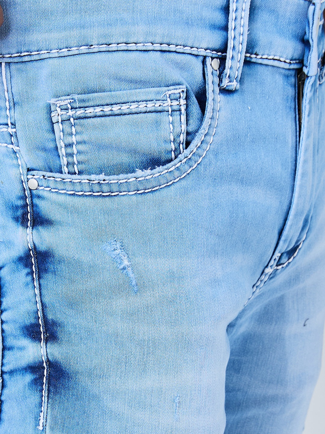 Versatile Convertible Bootcut to Slim Fit Jeans – Light Wash Denim for Effortless Style