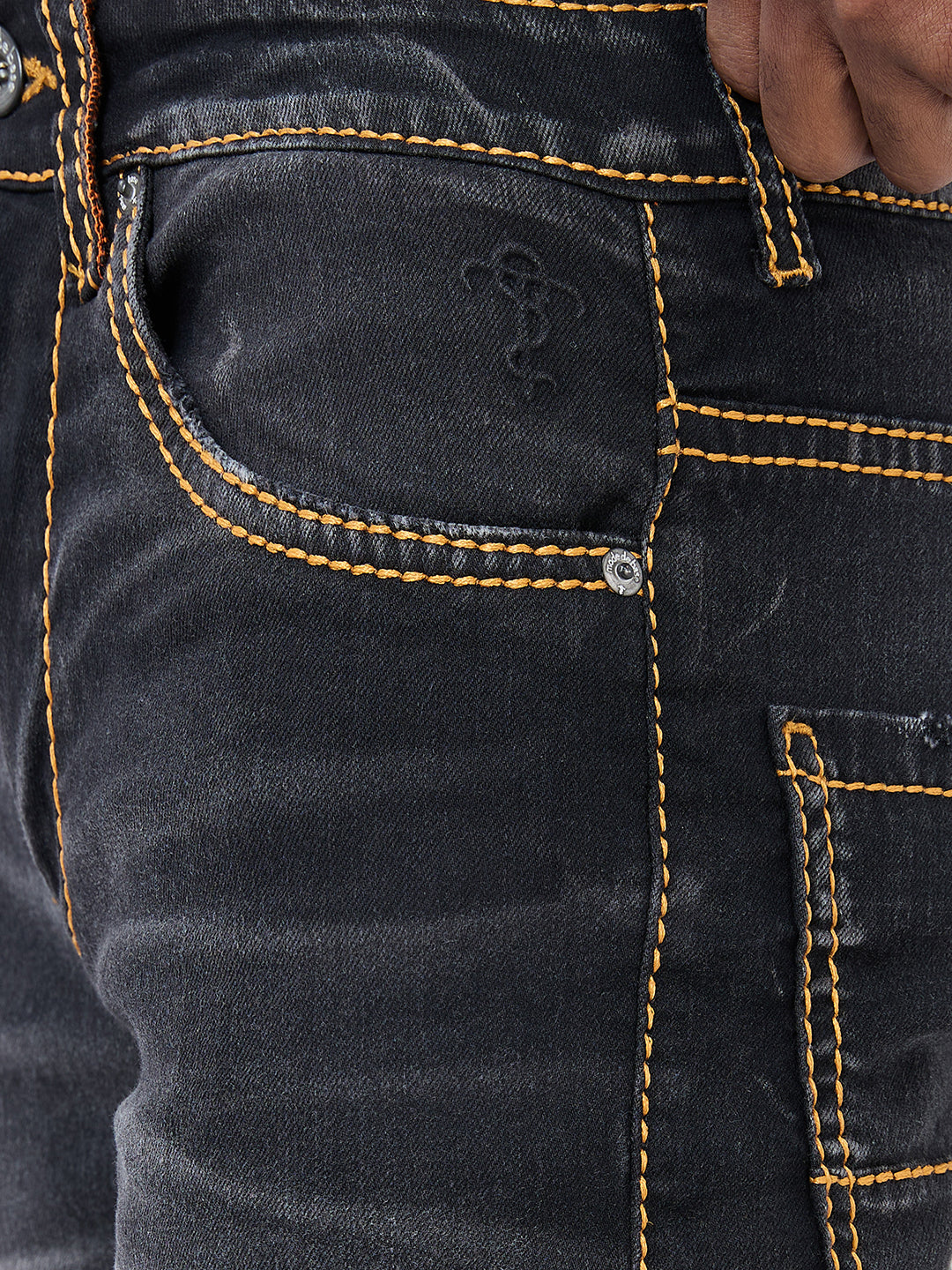 Dynamic Convertible Bootcut to Slim Fit Jeans – Black Distressed Denim