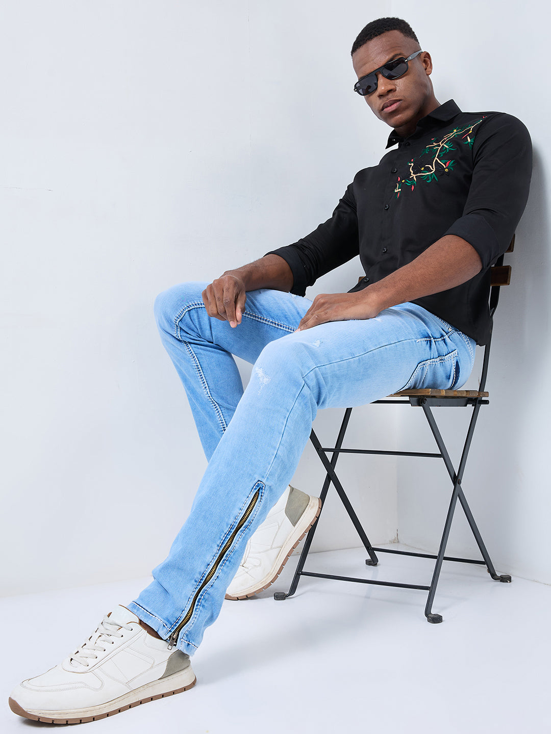 Versatile Convertible Bootcut to Slim Fit Jeans β Light Wash Denim for Effortless Style