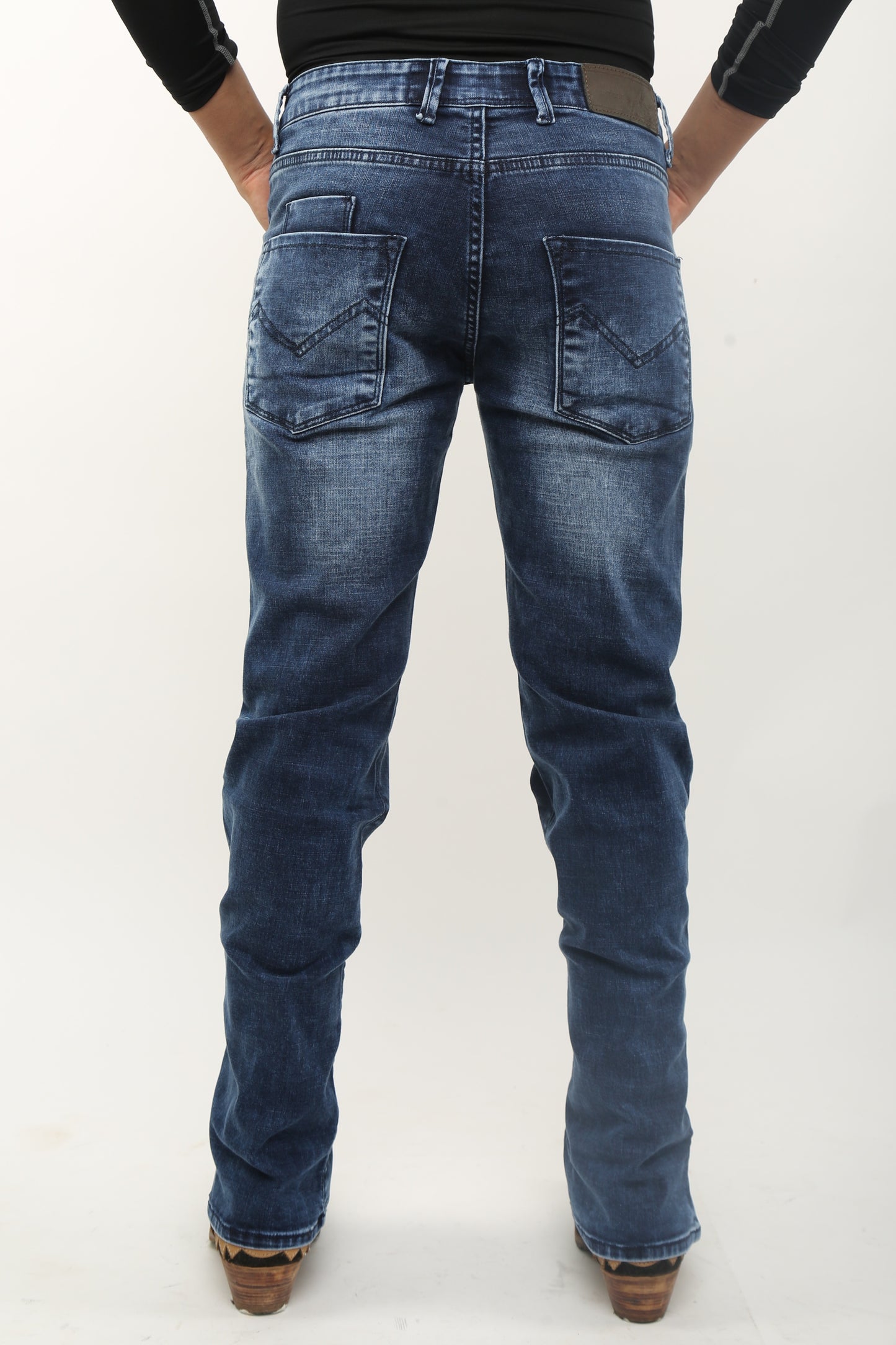 Men's Dark Blue Boot leg Jeans