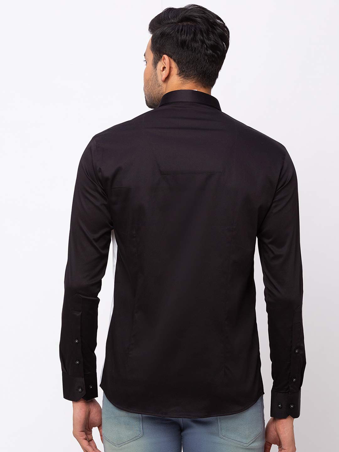 Black Diagonal Casual Shirt