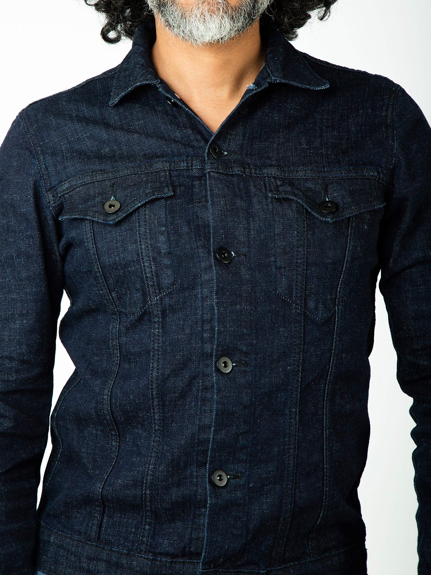 Navy Blue Skinny Stretchable Denim Jacket