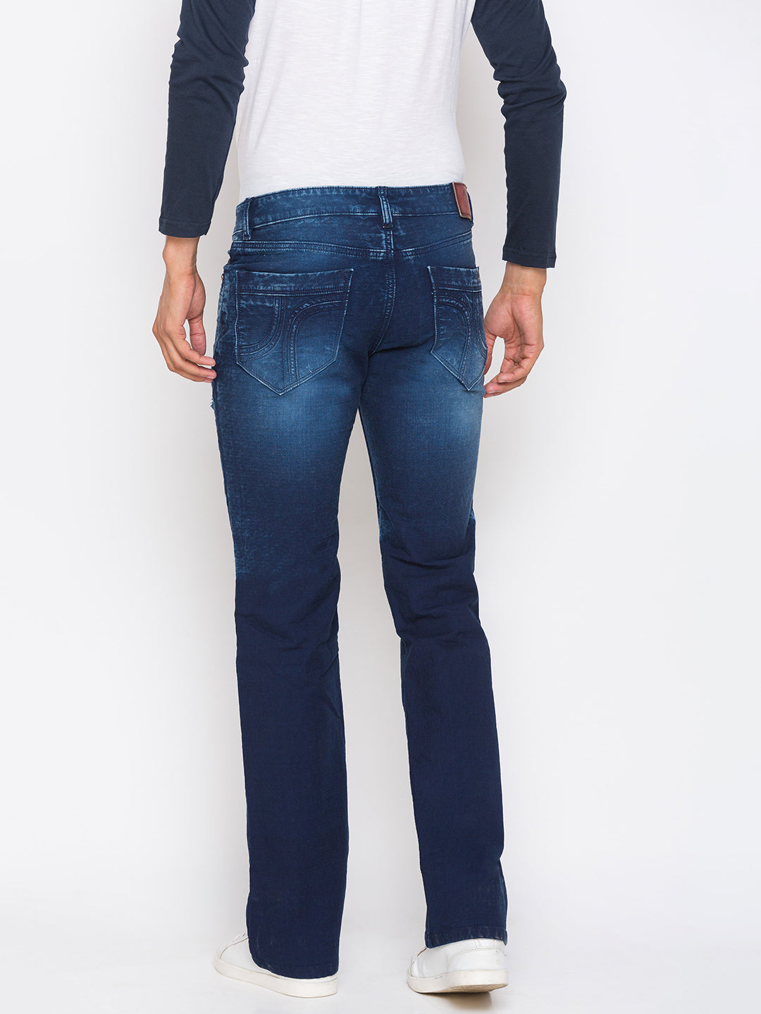 Dark Indigo Bootcut Jeans for Men