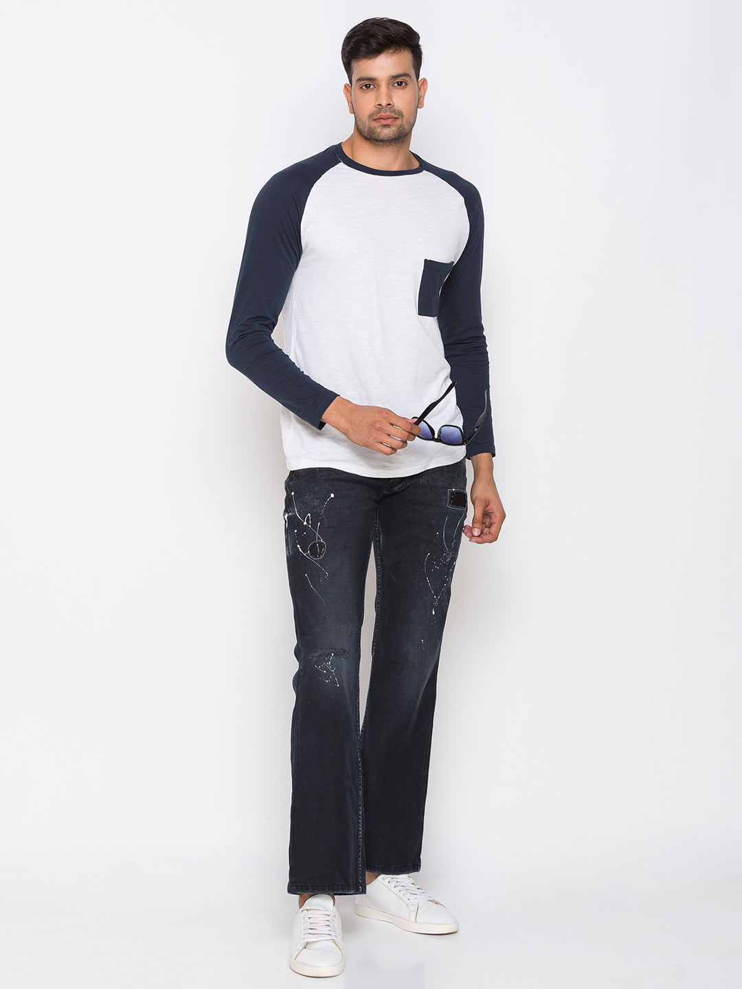 Black Cloud Bootcut Jeans for Men