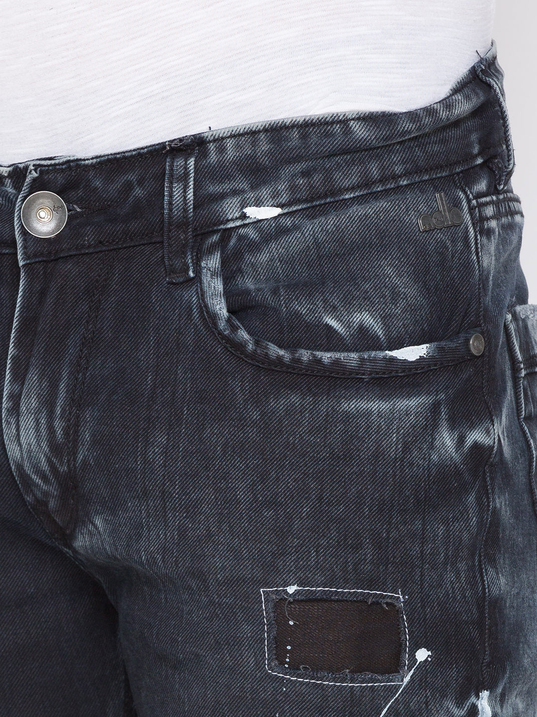 Black Cloud Bootcut Jeans for Men