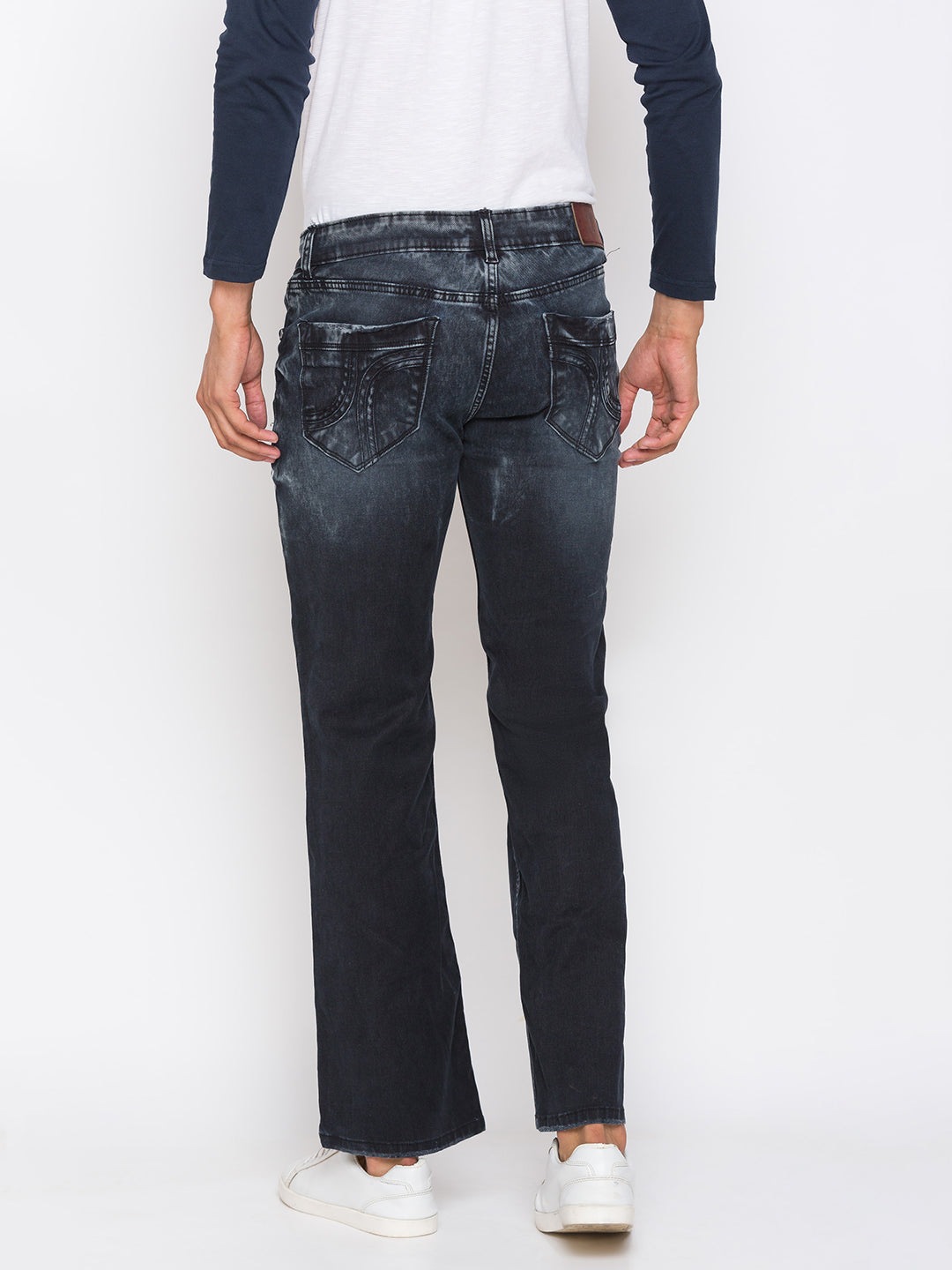 Black Cloud Bootcut Jeans for Men