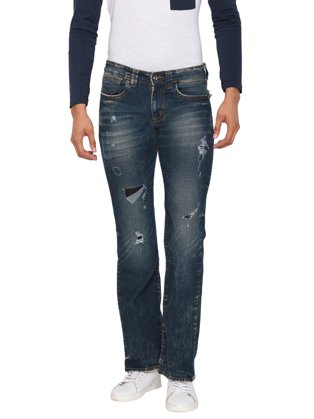 Mud Green Bootcut Jeans for Men