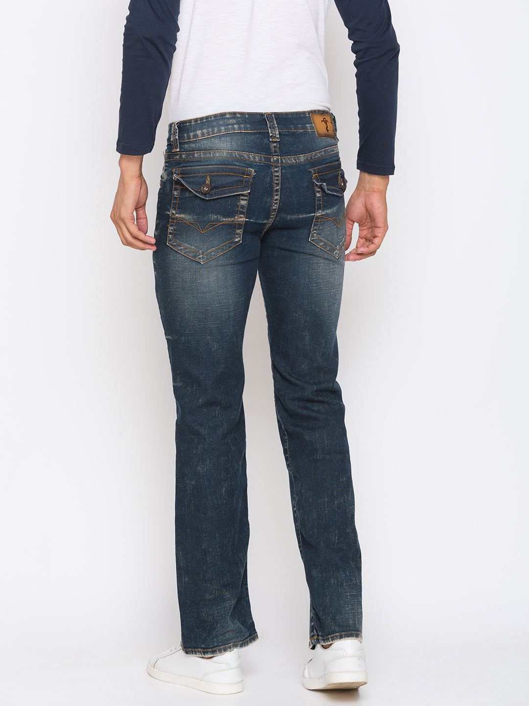 Mud Green Bootcut Jeans for Men