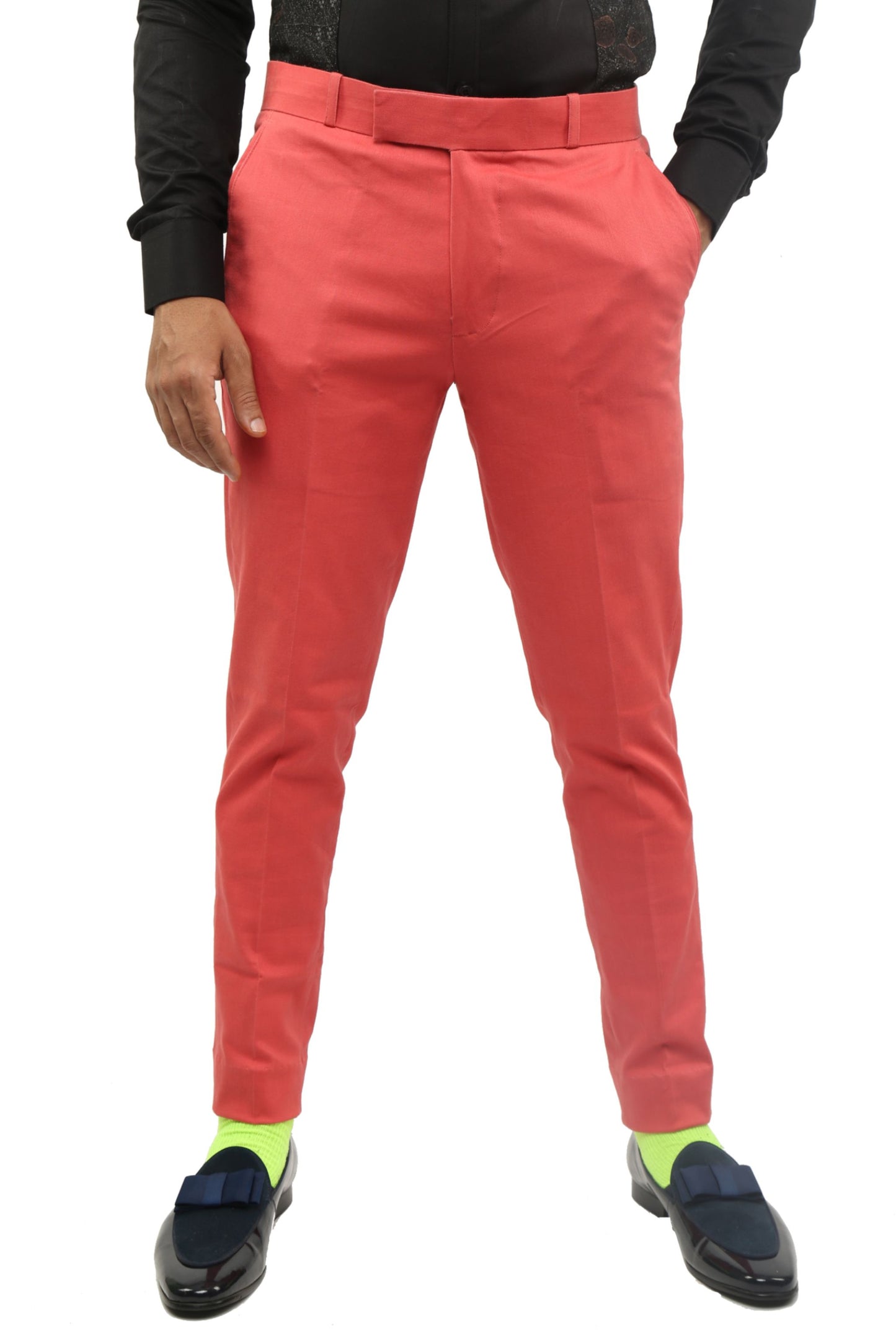 Tomato Red Slim Fit Chinos