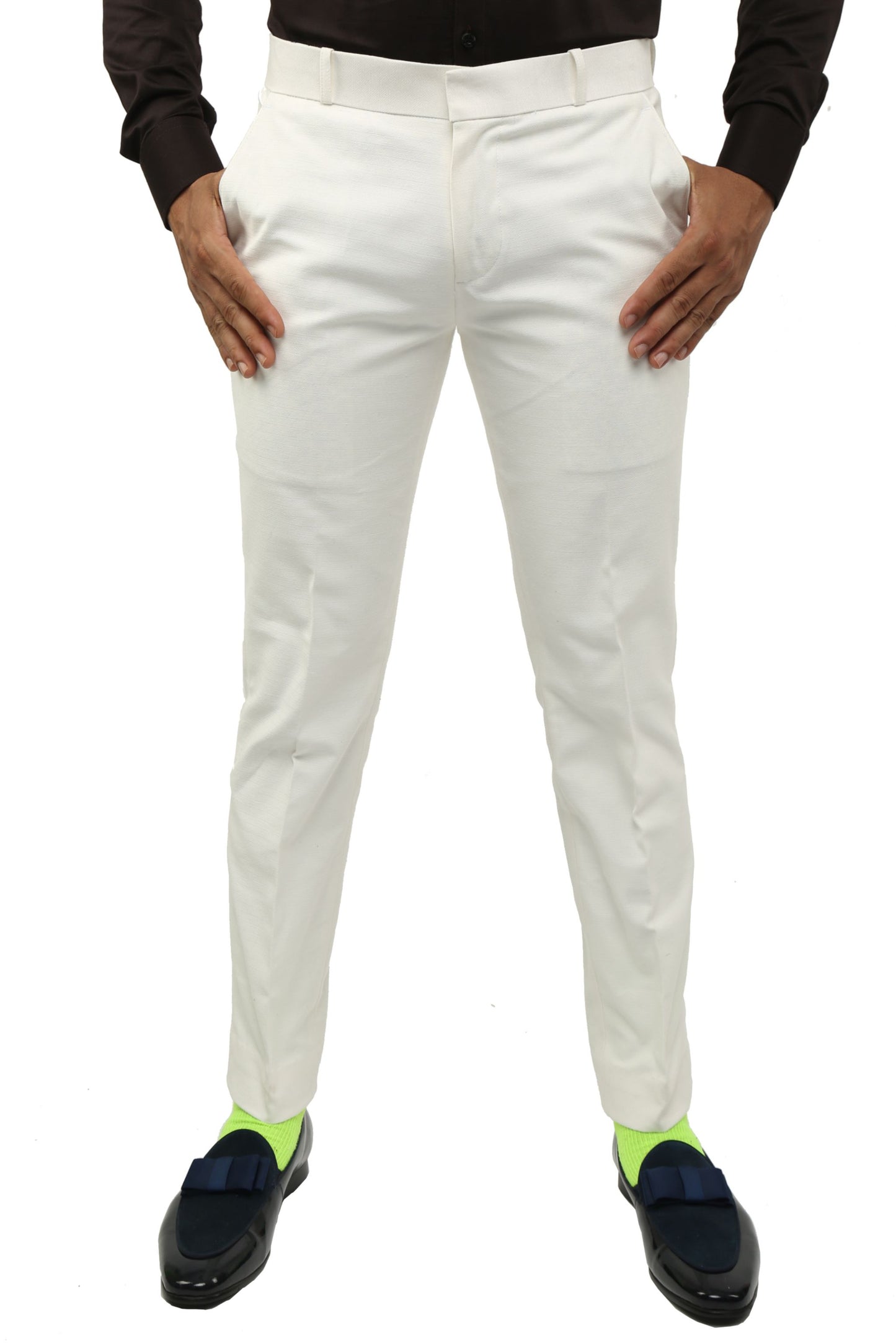 White Slim Fit Chinos