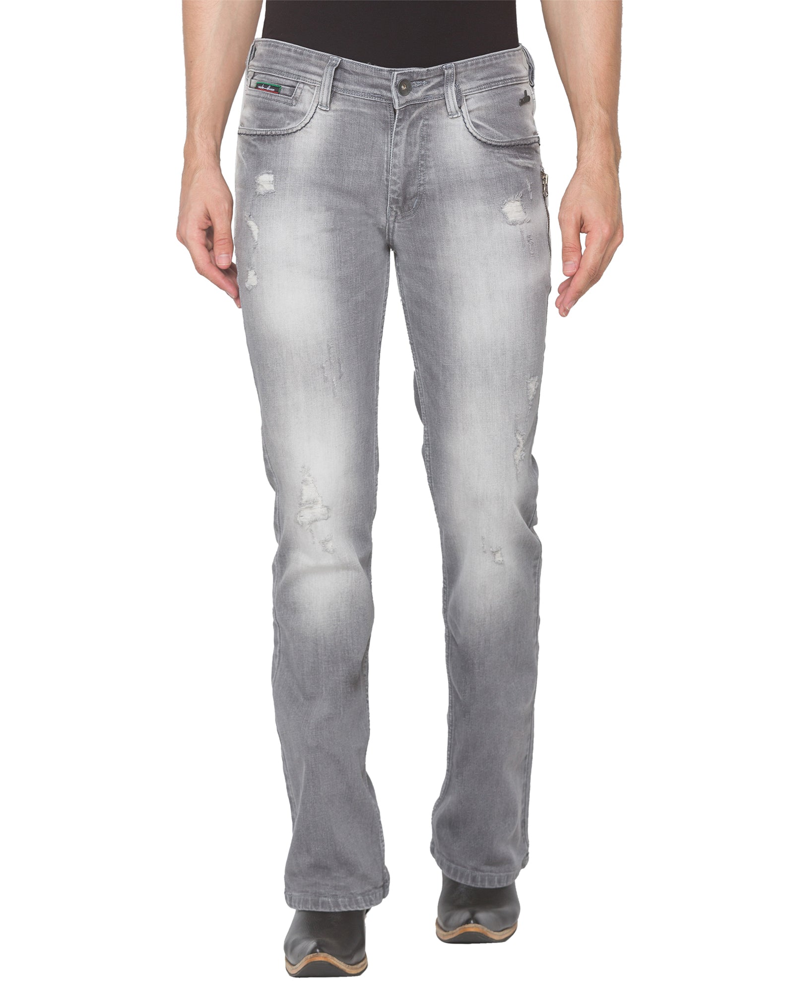 Dark Grey Bootcut Jeans – Mode De Base Italie - Main Image