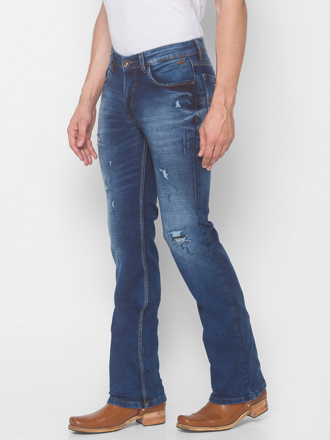 Blue Bootcut Jeans