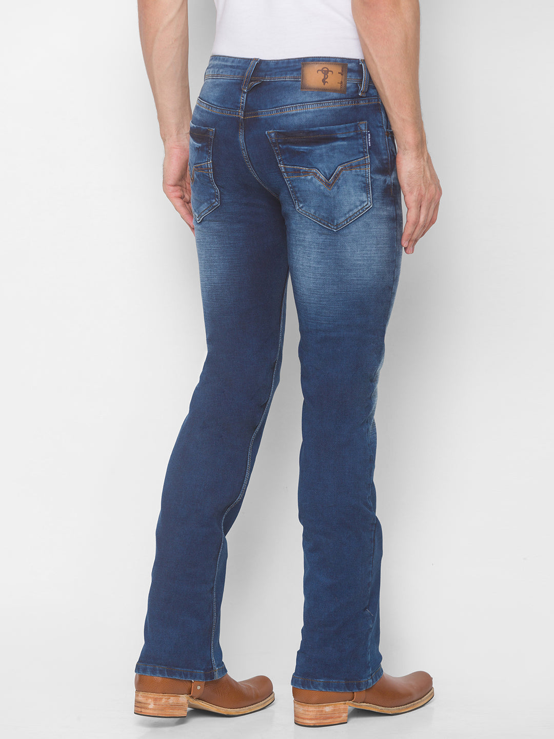 Blue Bootcut Jeans