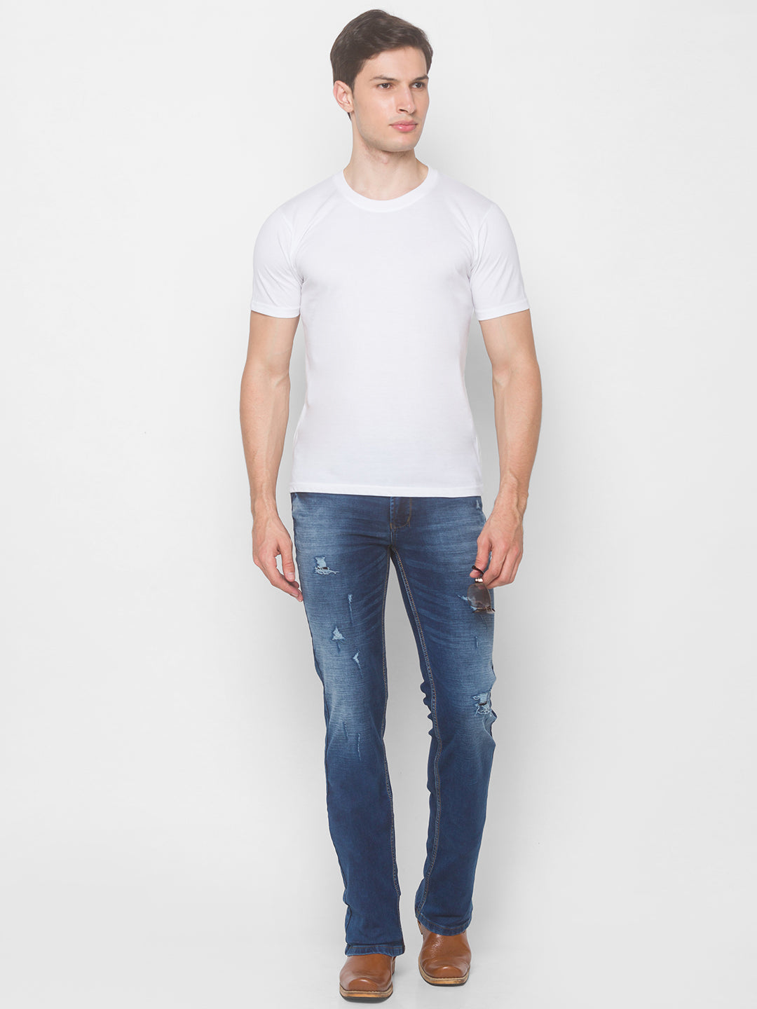 Blue Bootcut Jeans