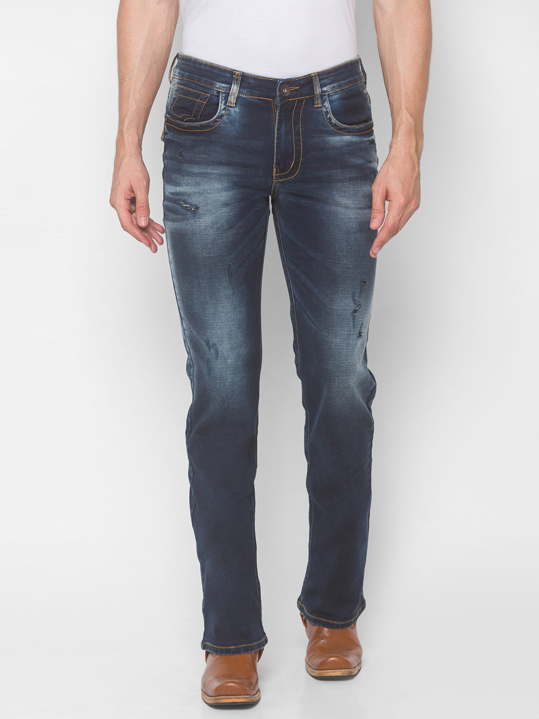 Dark Blue Bootcut Jeans