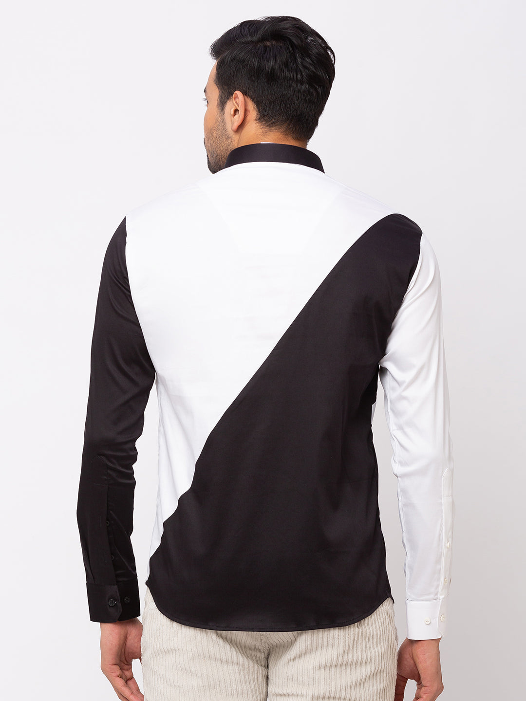 Black & White Transverse Casual Shirt