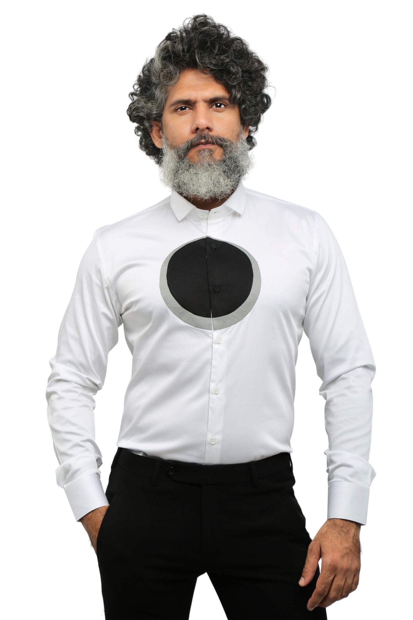 White Crater Casual Shirt