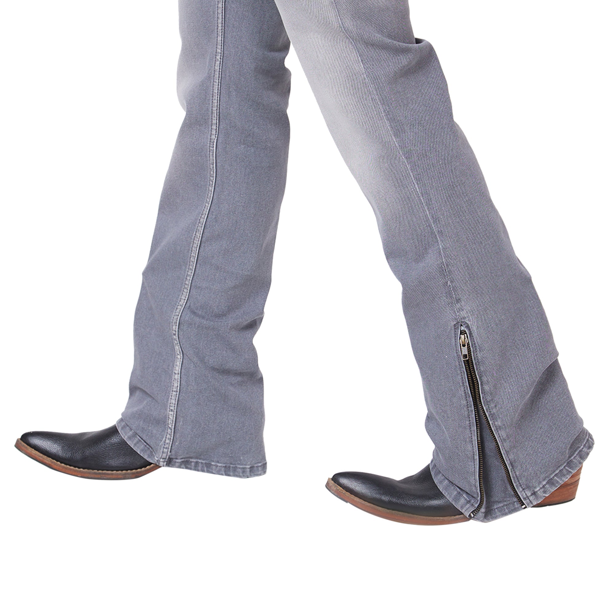 Men's Casual Slim Fit Low Rise Denim Bootcut Jeans