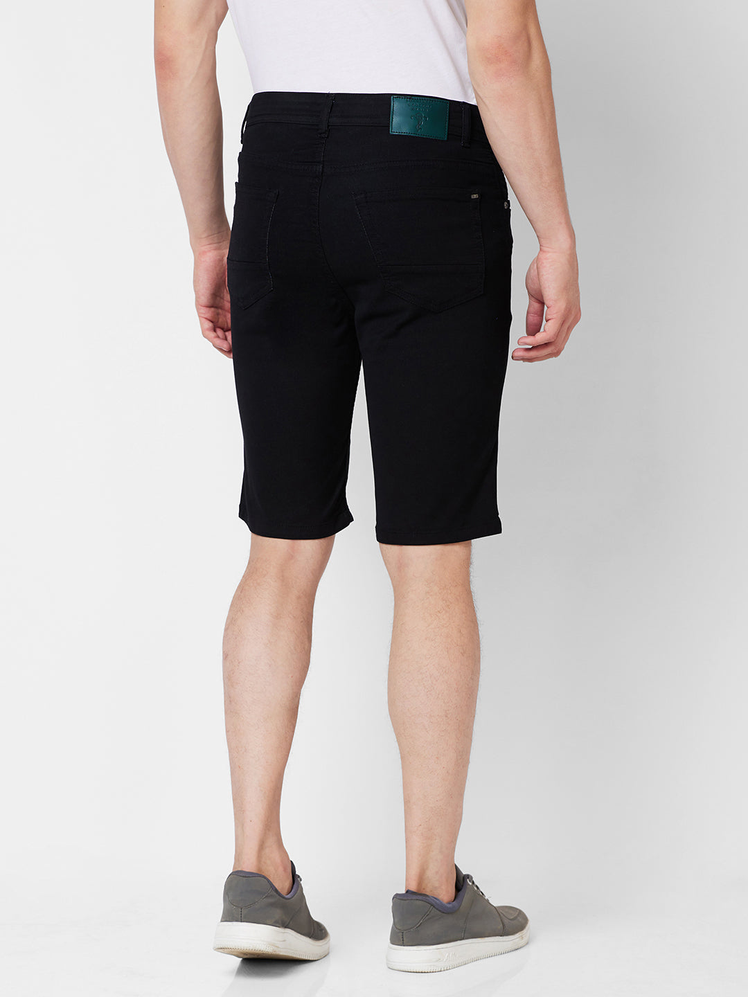 Black Denim Shorts For Mens