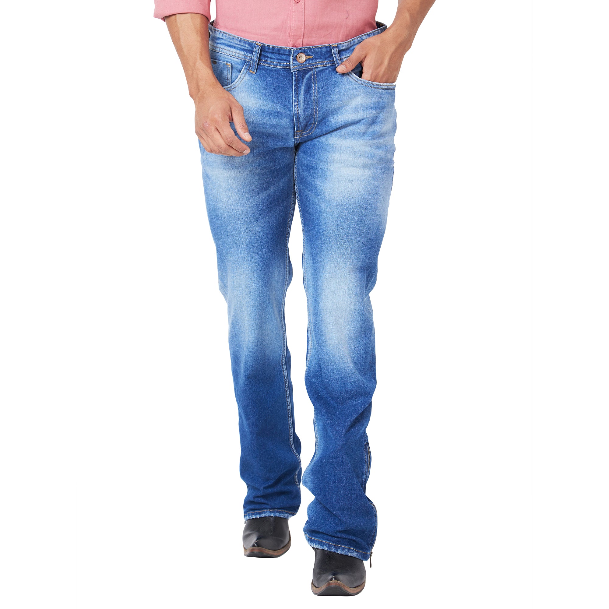 Buy NUMERO UNO Mid Tone Cotton Lycra Bootcut Mens Jeans  Shoppers Stop