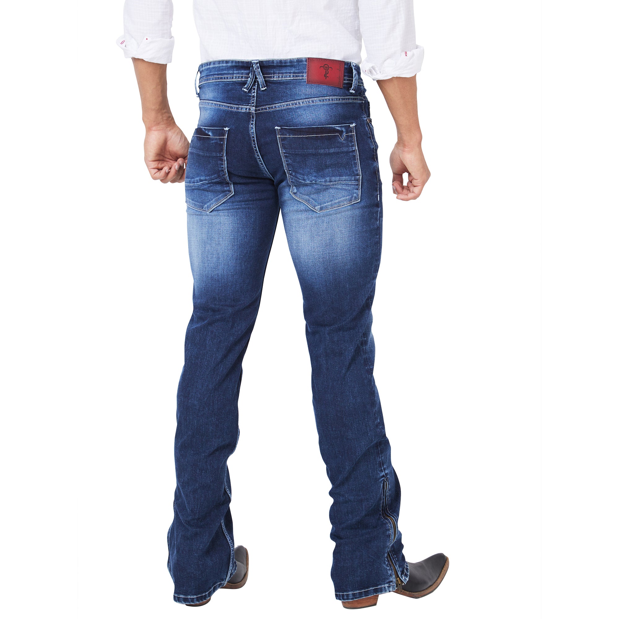 Men's Casual Denim Slim Fit Low Rise Stretchable Boot-Cut Jeans