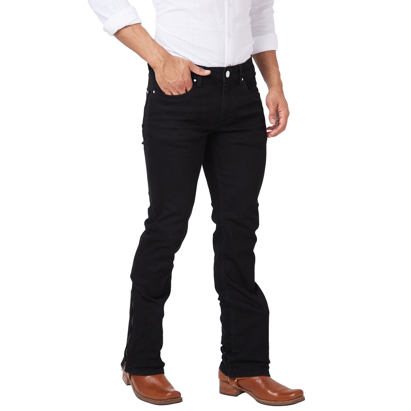 Men's Casual Denim Slim Fit Straight Jeans