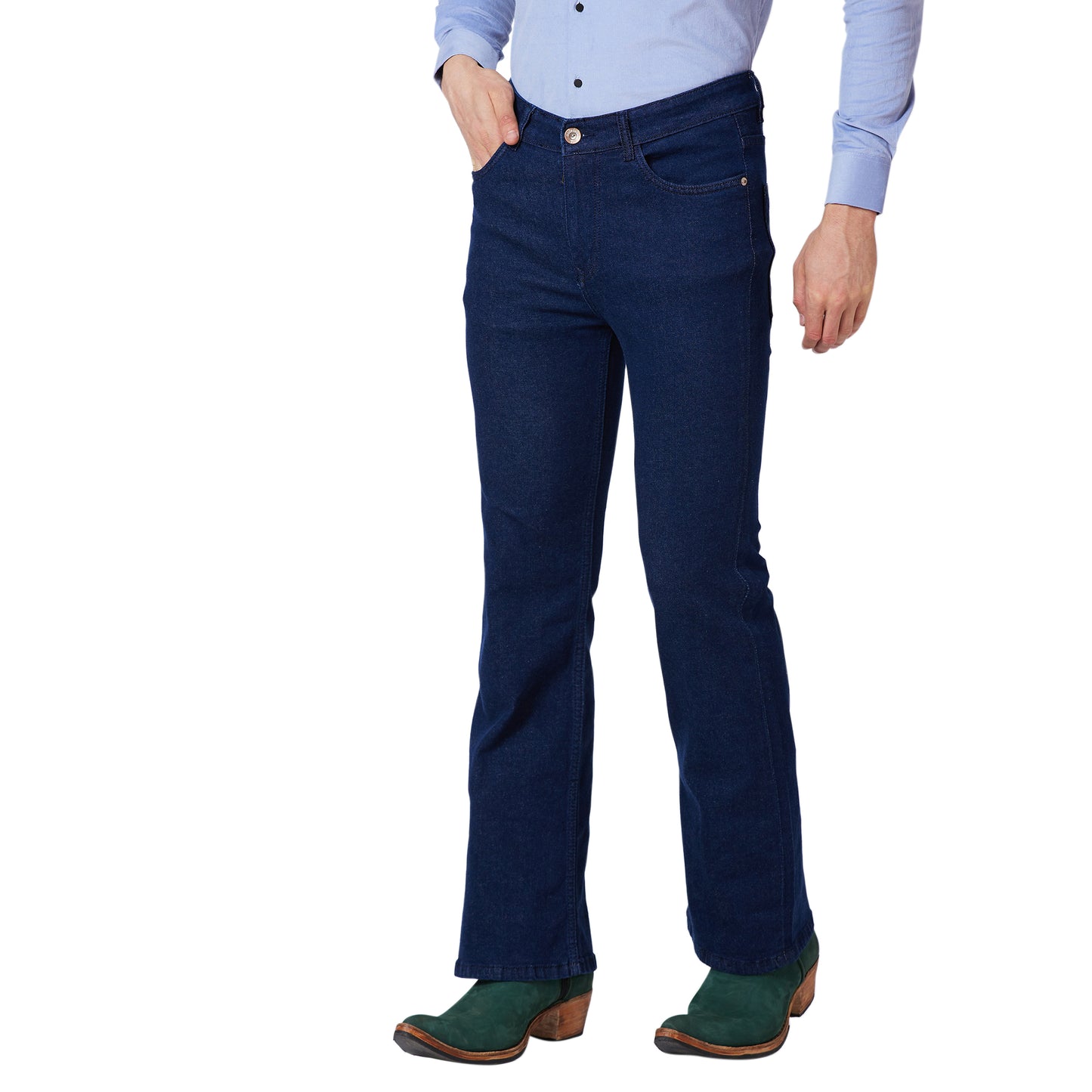 Bootcut Denim Jeans For Men Stretchable