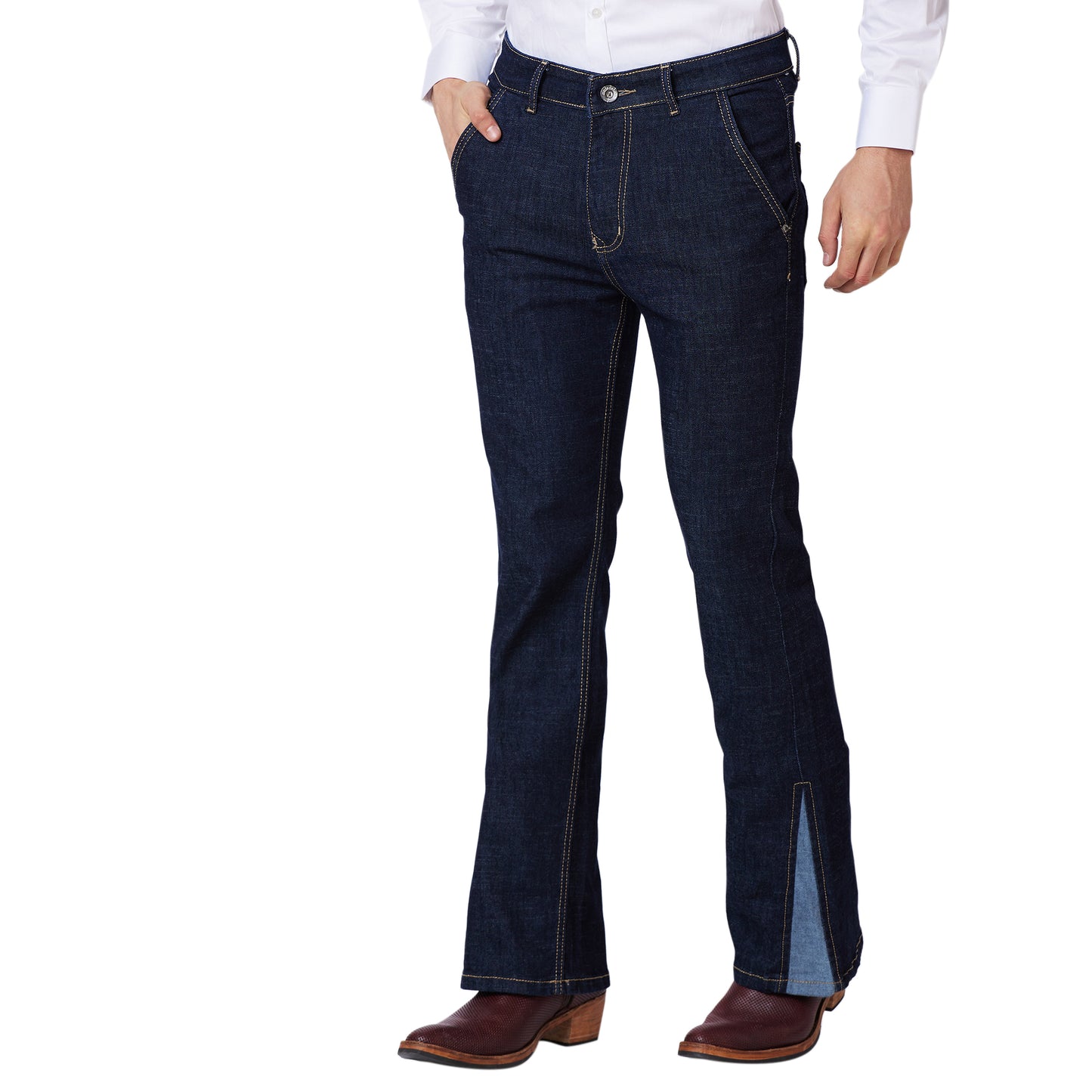 Low Rise Bootcut Denim Jeans For Men