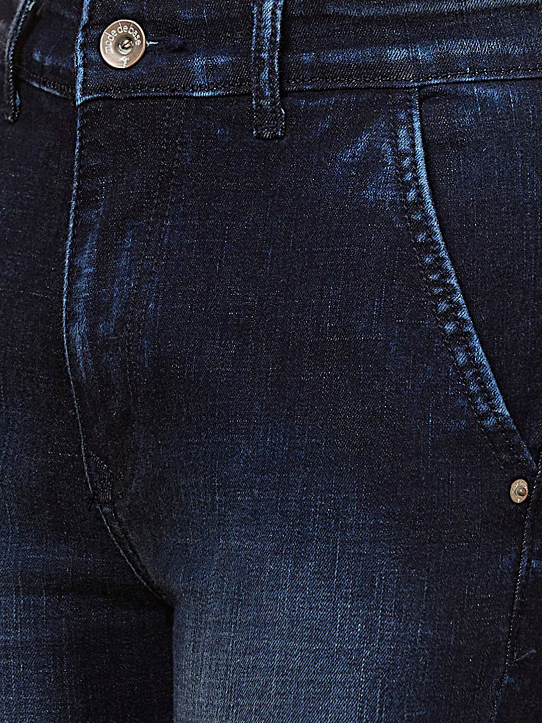 Deep Indigo Cross Pocket Boot-cut Jeans
