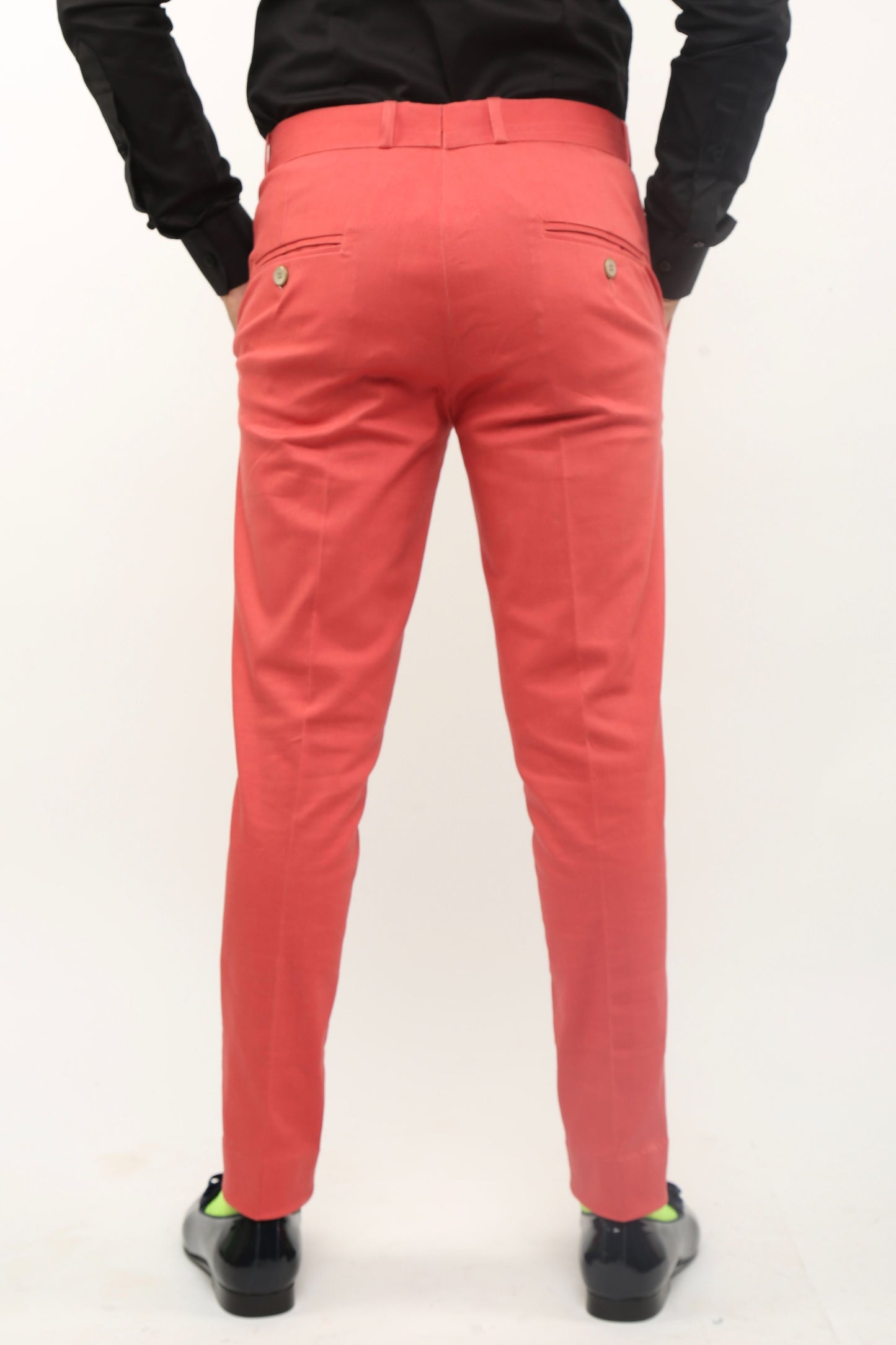 Tomato Red Slim Fit Chinos
