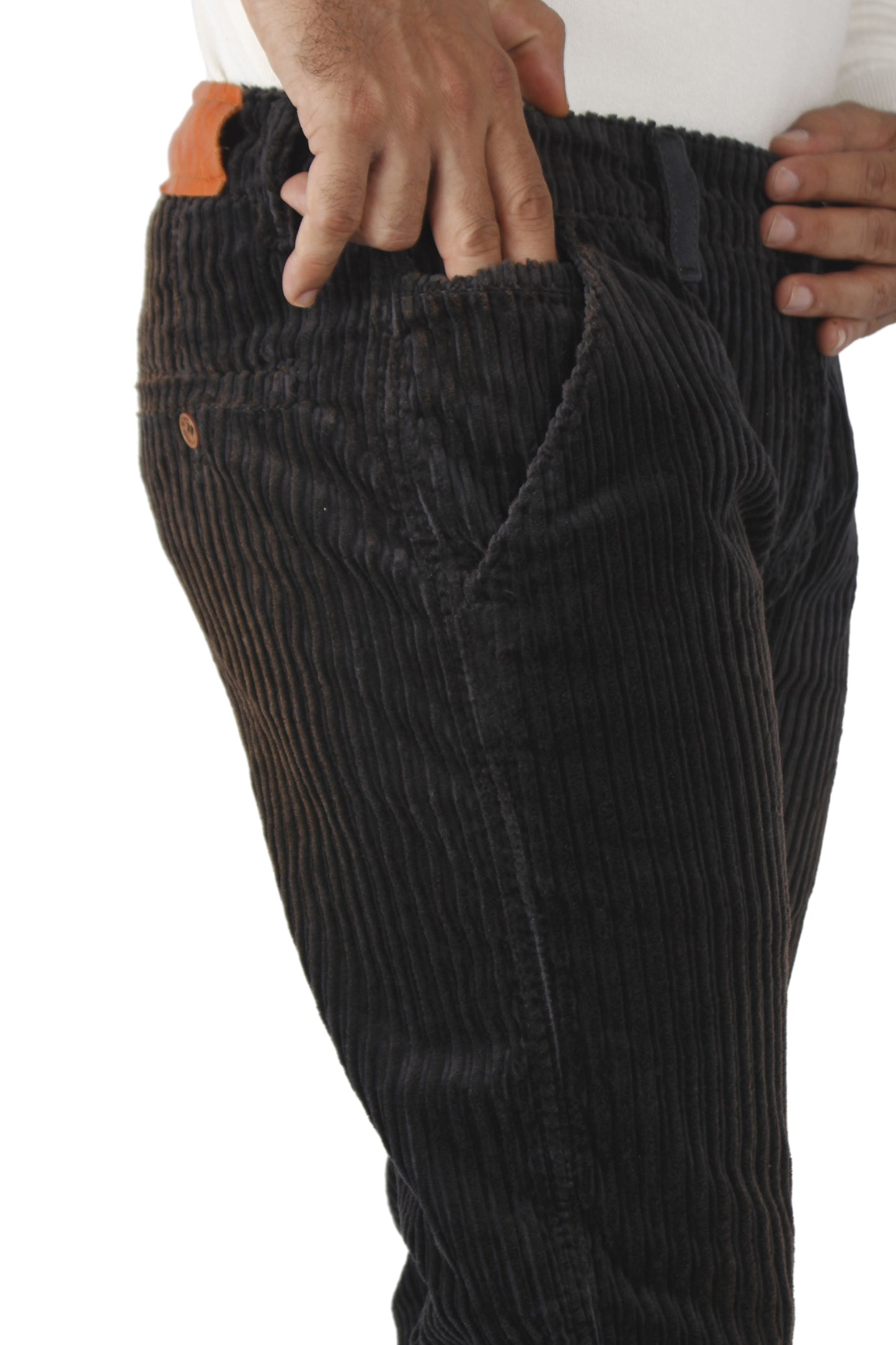 Men's Black Boot-leg Trousers
