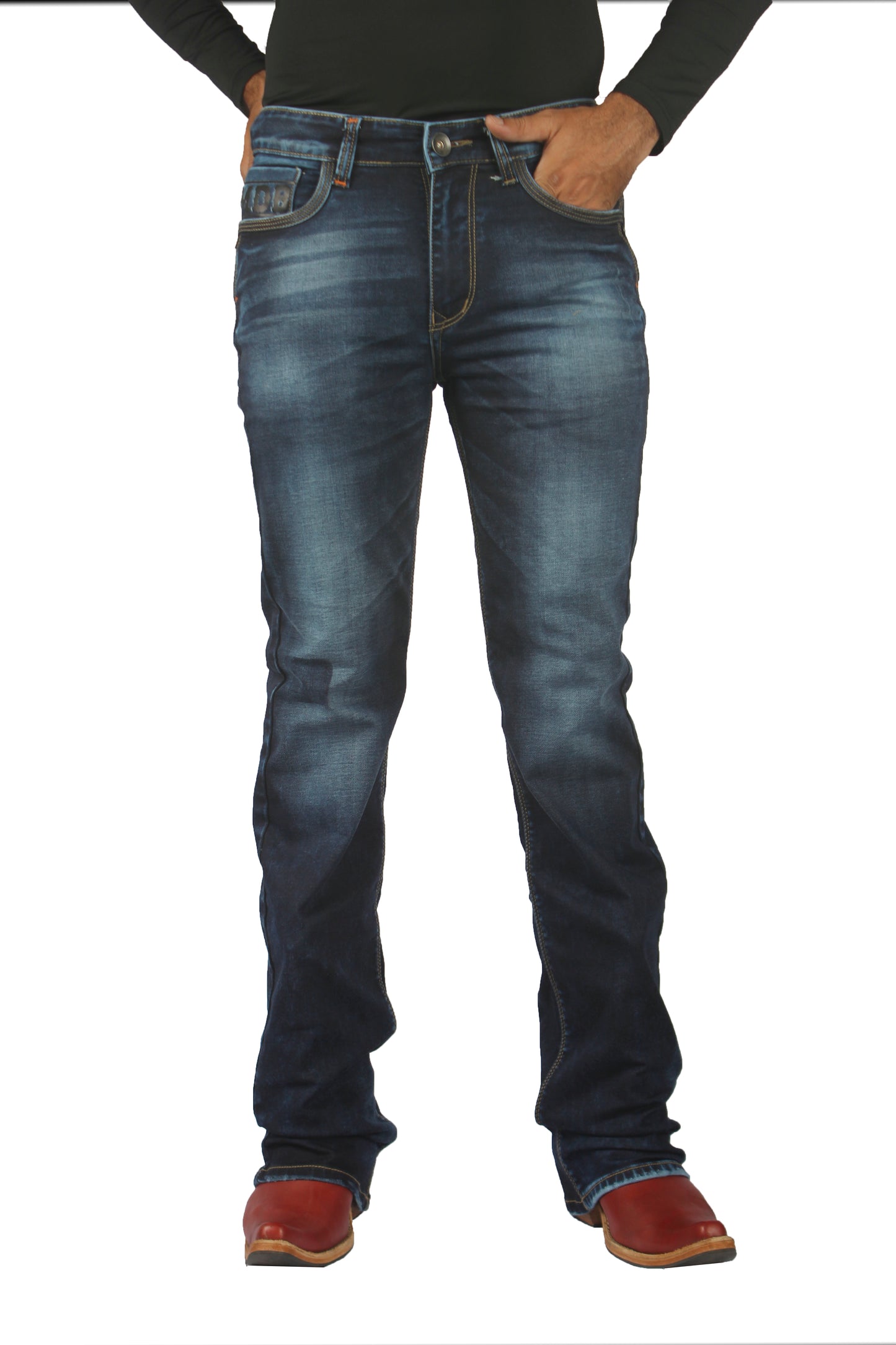 Dark Blue Bootcut Jeans