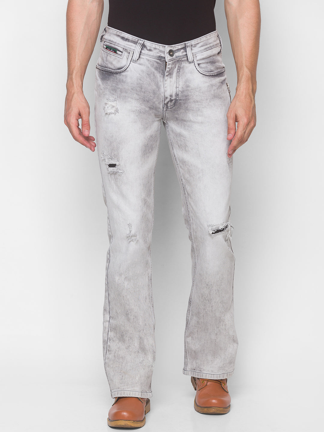 Light Grey Bootcut Jeans