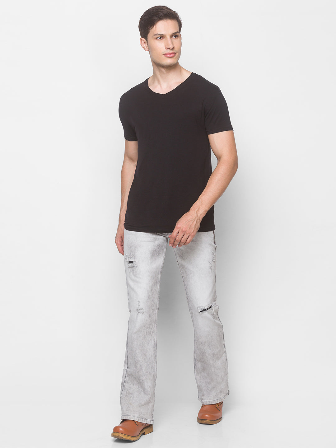 Light Grey Bootcut Jeans