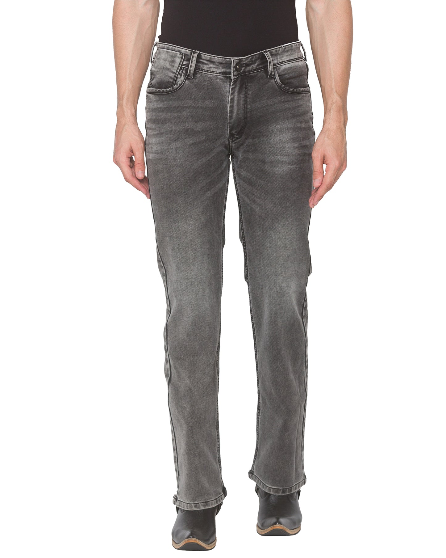 Dark Grey Bootcut Jeans