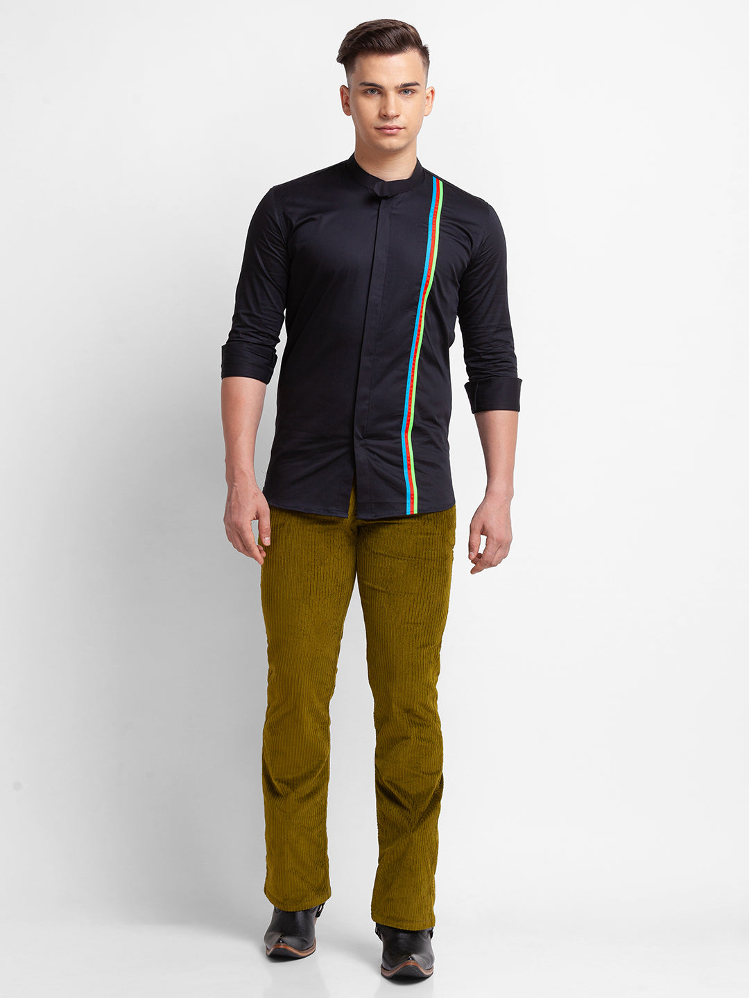 Buy John Players Men Mustard Yellow Solid Slim Chino Trousers - Trousers  for Men 1542271 | Myntra