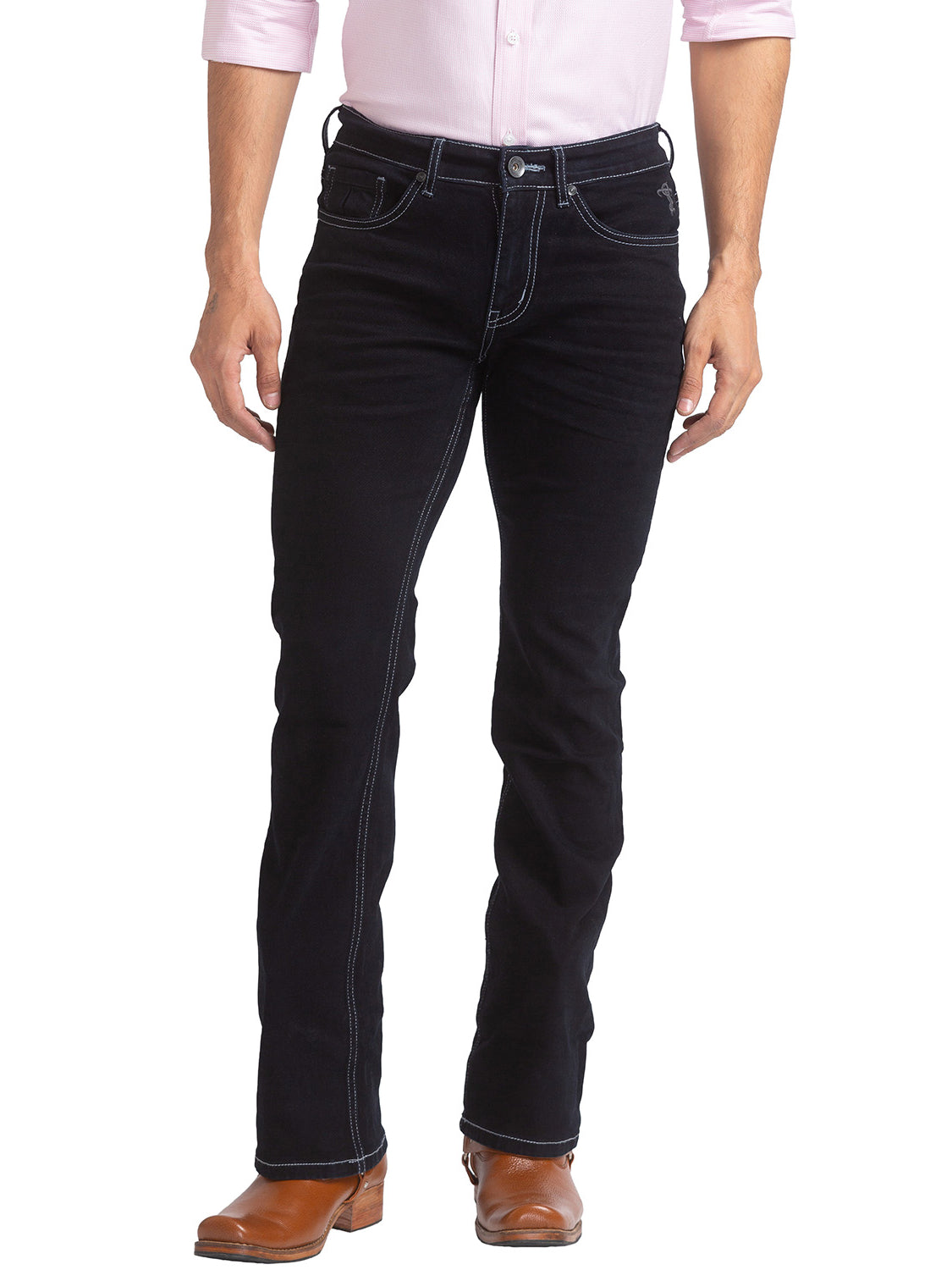 Black Bootcut Jeans for Men