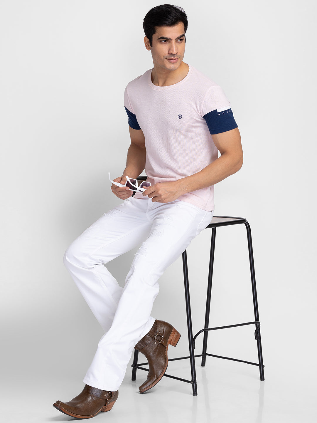 White Bootcut Jeans for Men
