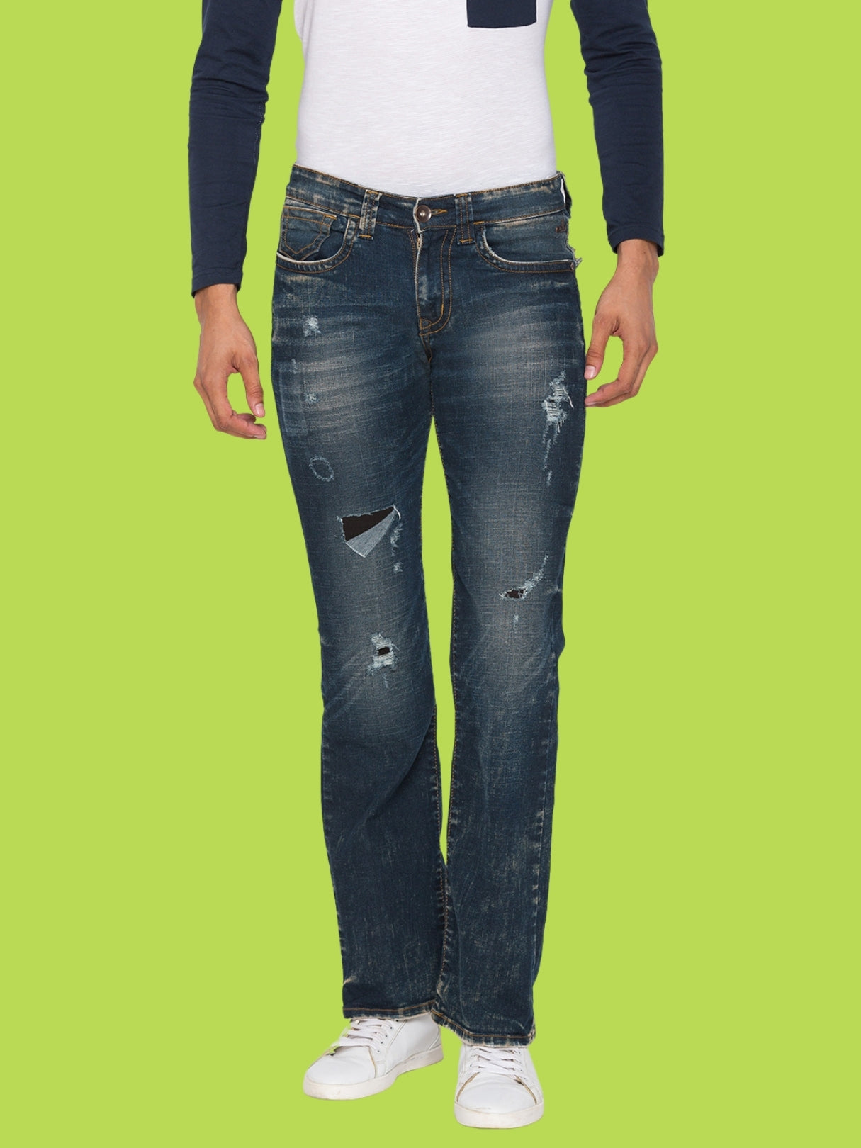 Mud Green Bootcut Jeans for Men – Mode De Base Italie