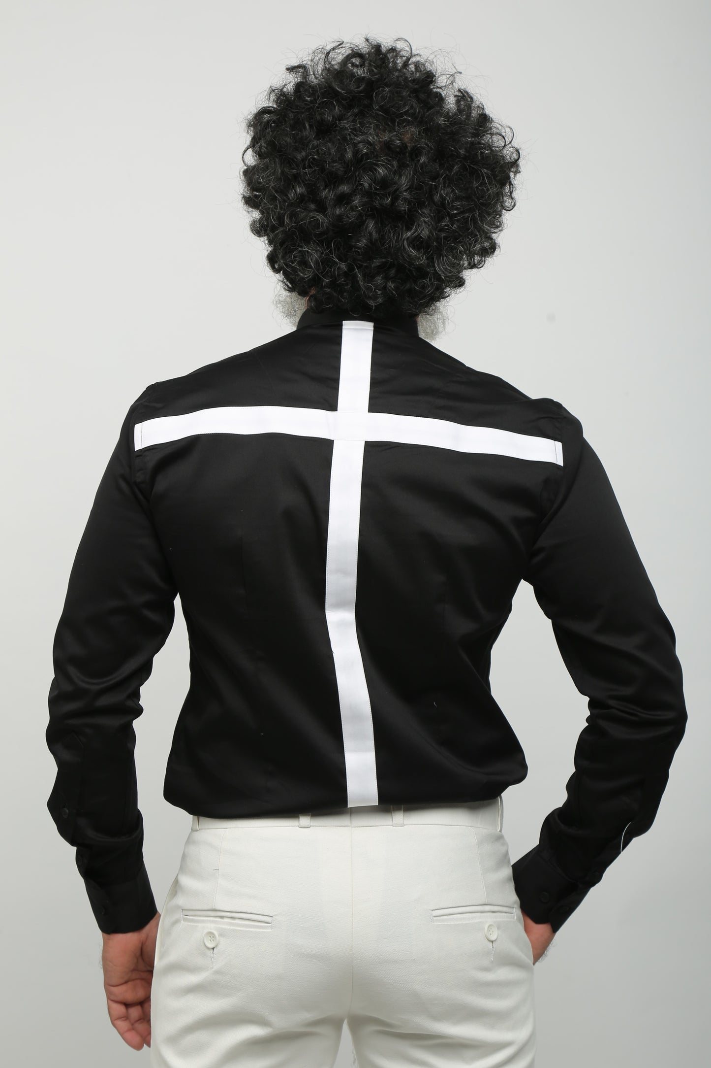Black Cross Casual Shirt
